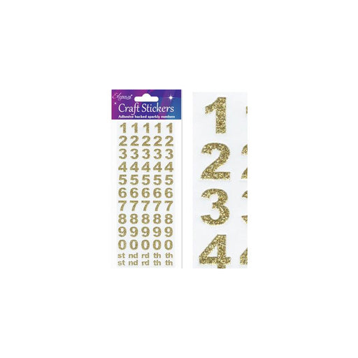 Eleganza Stickers Numbers Bold Gold