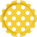 Sunflower Yellow Polka Dot Dessert Plates 8pk