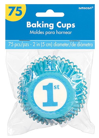 1er porte-cupcakes bleus 75 pièces