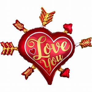 Love You Heart Super Shape 34"