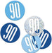 Blue Glitz 90 Birthday Confetti 14G