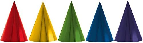 Primary Assorted Cone Hat 12pk