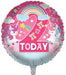 Rainbow / Pink 2nd Birthday 18 Inch Foil Balloon