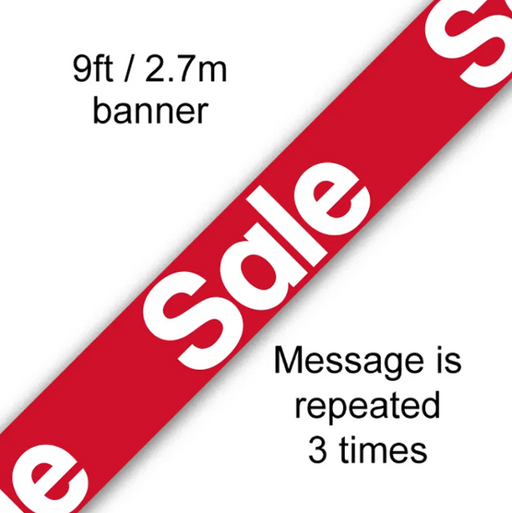 18'' Sale Foil Banner 9Ft
