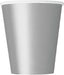 Silver Paper Party Cups 8pk