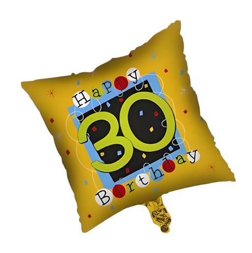 18'' Happy 30th Birthday Pillow Foil