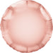 18'' Packaged Rose Gold Round Foil Balloon