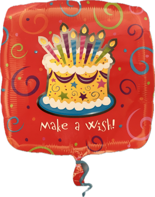 Make A Wish Birthday Foil 18"