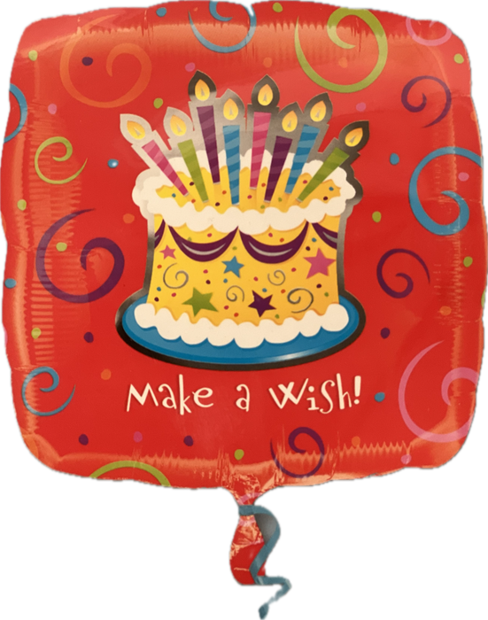 Make A Wish Birthday Foil 18"