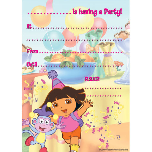 Dora The Explorer Invitations