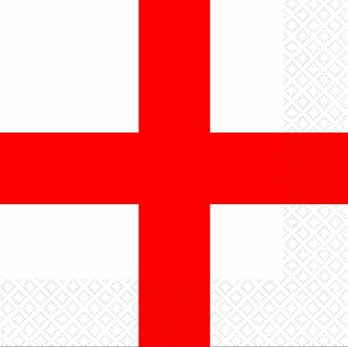 England Lunch Napkin St Georges Day 16pk