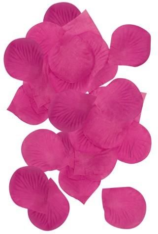 Fuchsia Rose Petals 150pc