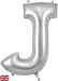 Silver Letter J 34"