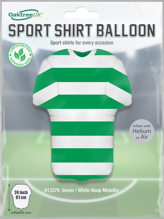 Green / White Stripes Sport Shirt / Football Shirt (Copy)