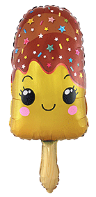 Mini Ice Lolly Yellow 13 x 6 Inch Foil Balloon