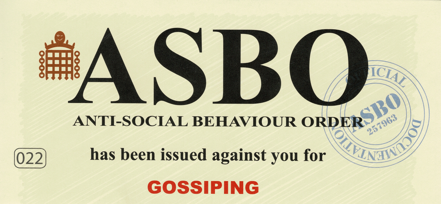 ASBO Issued for Gossiping