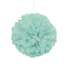 Mint Green Puff Tissue Decorations, 1pc