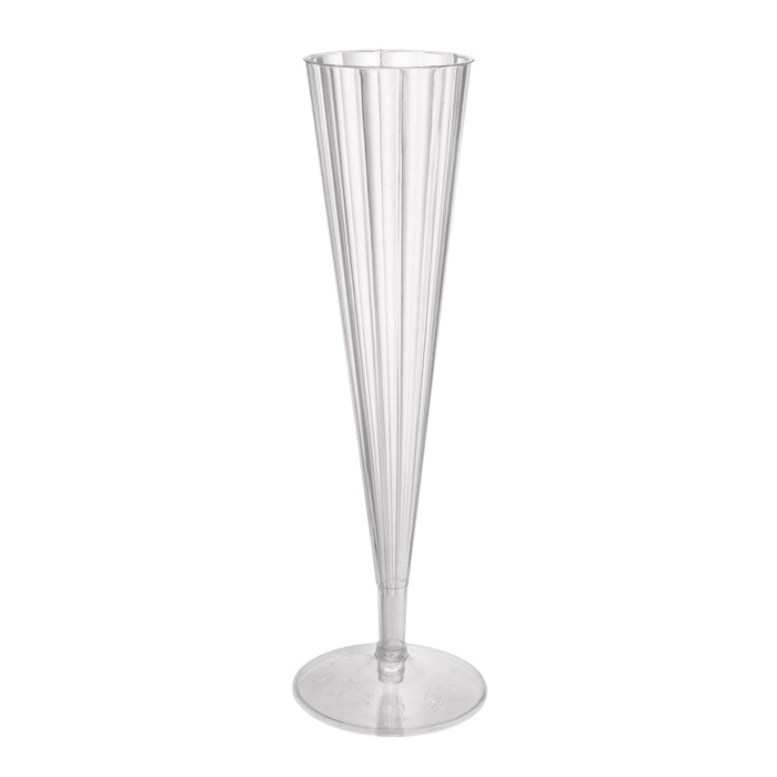 Clear 5oz Plastic Champagne Flutes 10pk