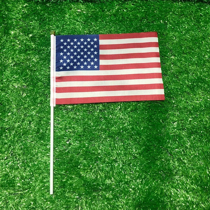 American Waving Flag 15Cm (12pk)