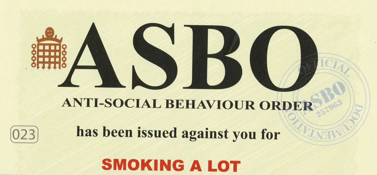 ASBO Issued for Smoking A Lot