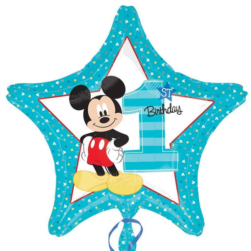 Mickey Mouse 1st Birthday Star Balloon
