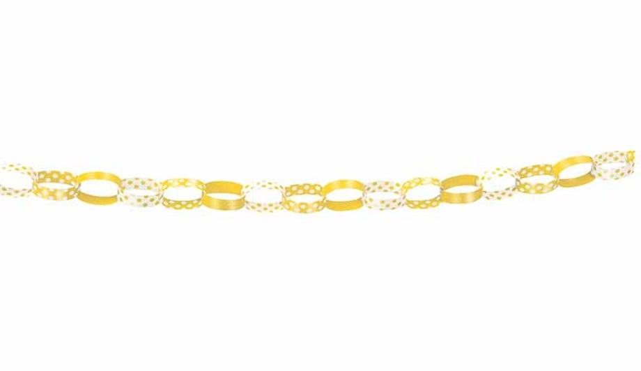 Sunshire Yellow Polka Dot Paper Chain