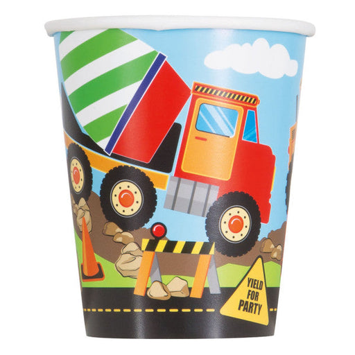 Construction Party 9oz Paper Cups (8pk)