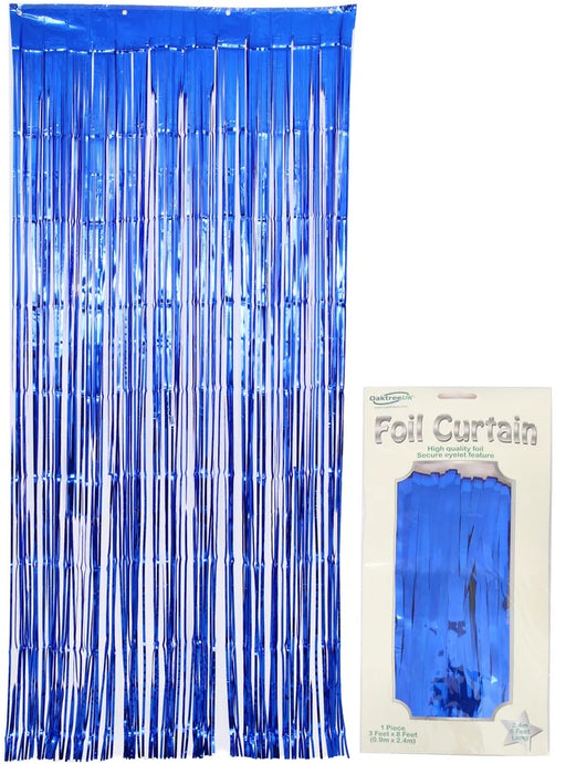 Metallic Blue Shimmer Curtain 0.90M X 2.40M