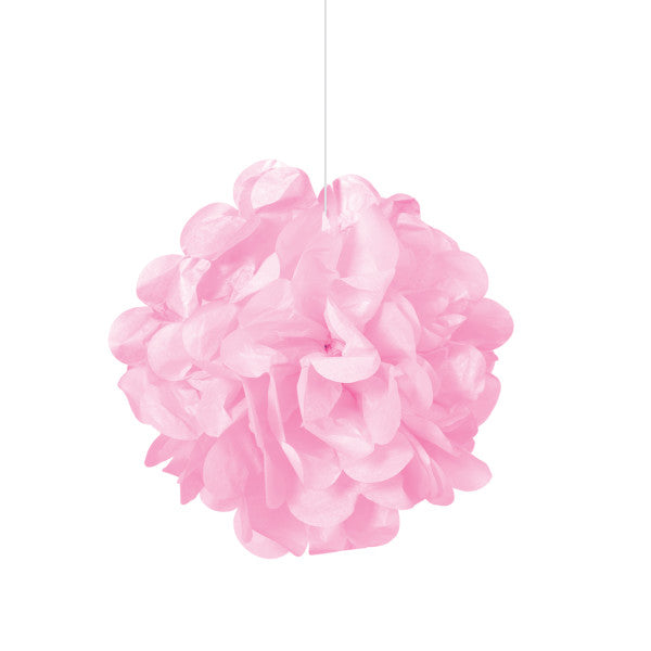 Lovely Pink Mini Puff Tissue Decorations, 3pk