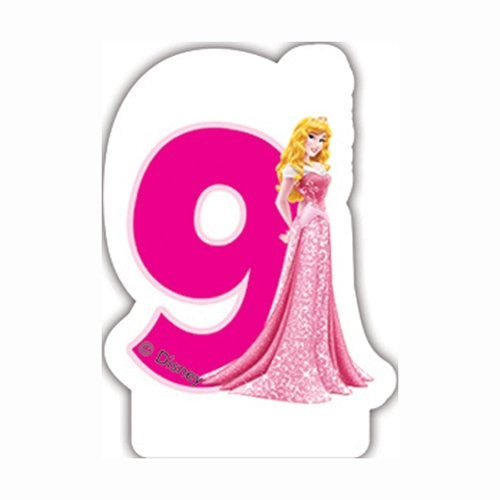 Disney Princess Birthday Candle Number 9