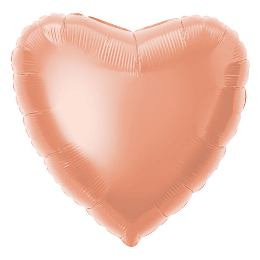 Solid Heart Foil Balloon 18'' - Rose Gold