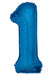 Giant Blue Foil Number '1' Balloon