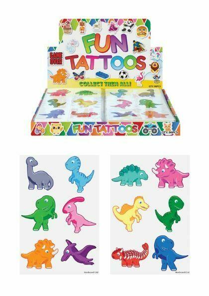 Dinosaur Mini Tattoo Sheets - 96 Sheets / 2 Designs