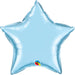 4 Inch Light Blue Star Foil (Flat)