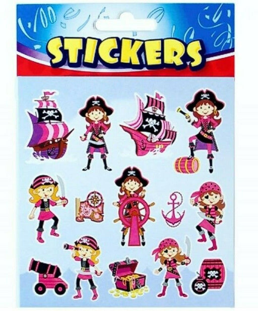 Pirate Girl Stickers 14pc