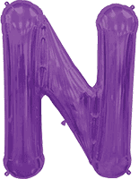 34'' Letter N - Purple