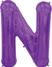 34'' Letter N - Purple