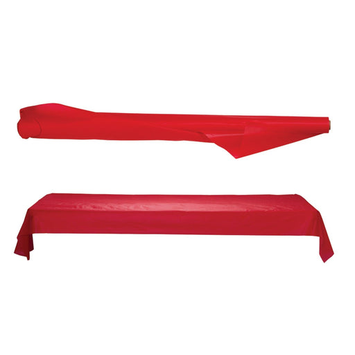 Amscan Apple Red Table Roll 1m x 30.5m - 1 Roll