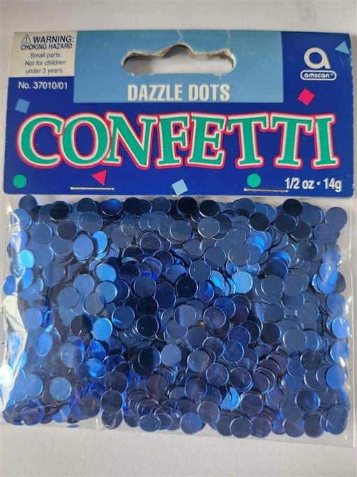 Amscan Blue Dazzle Dot Confetti 14g
