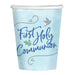 Amscan Cups Blue First Holy Communion Paper Party Cups 8pk