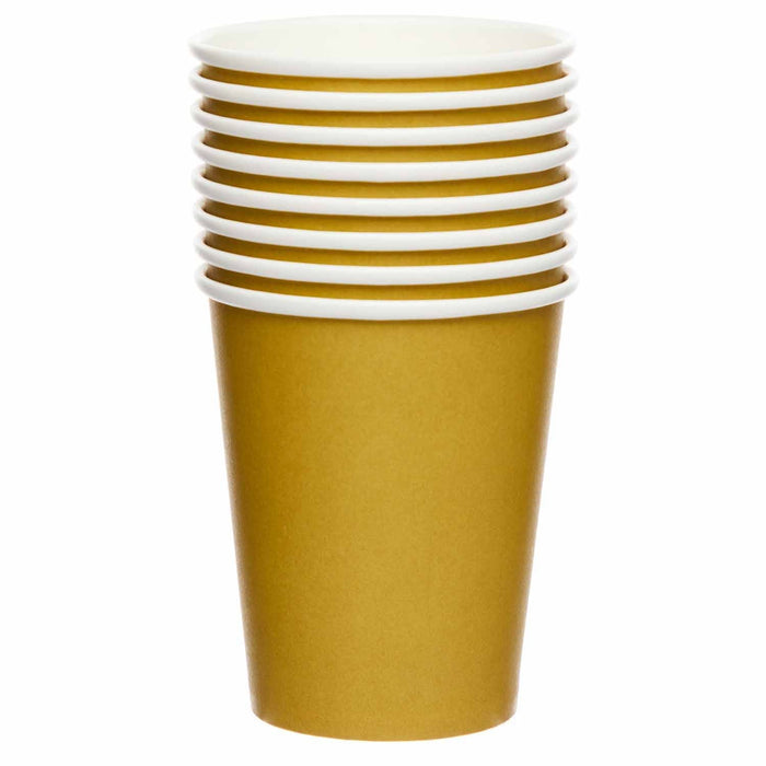 Amscan Cups Gold Paper Party Cups 8pk