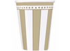 Amscan Cups Gold & White Stripes Paper Cups 8pk
