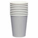 Amscan Cups Graphite / Silver Paper Party Cups 8pk