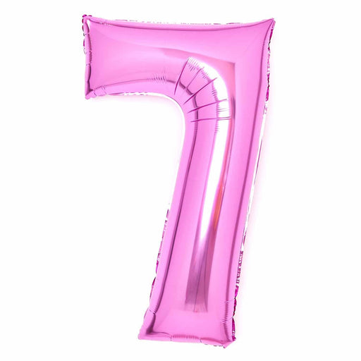 Amscan Foil Balloon Pink Number 7 Foil Balloons 34"