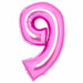 Amscan Foil Balloon Pink Number 9 Foil Balloons 34"
