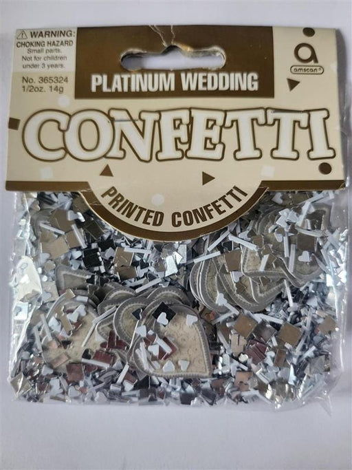 Amscan Platinum Wedding Confetti 14g