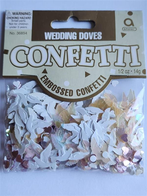 Amscan Wedding Doves Confetti 14g