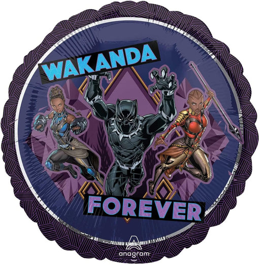 Anagram Foil Balloons 17'' Black Panther Wakanda Forever