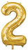 Anagram 34'' Shape Foil Number 2 - Gold (Anagram)