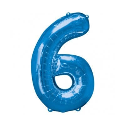 Anagram 34'' Shape Foil Number 6 - Blue (Anagram)